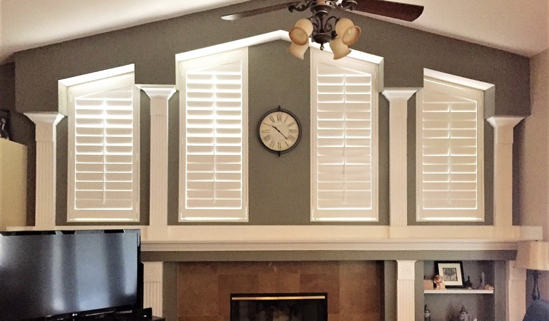 Polywood Shutters in Family Room in Washington DC